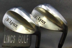 Set of 2 Lynx Seville 52° Gap & 56° Sand Wedges Stiff Steel Shafts Lynx Grips - Picture 1 of 5