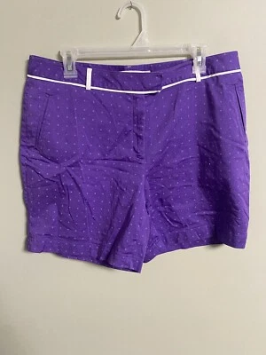 Pantalones Cortos Dama Hagen Golf Casablanca Lavanda Profunda Púrpura Lunares Para Mujer Talla 12” Foto 1 de 4