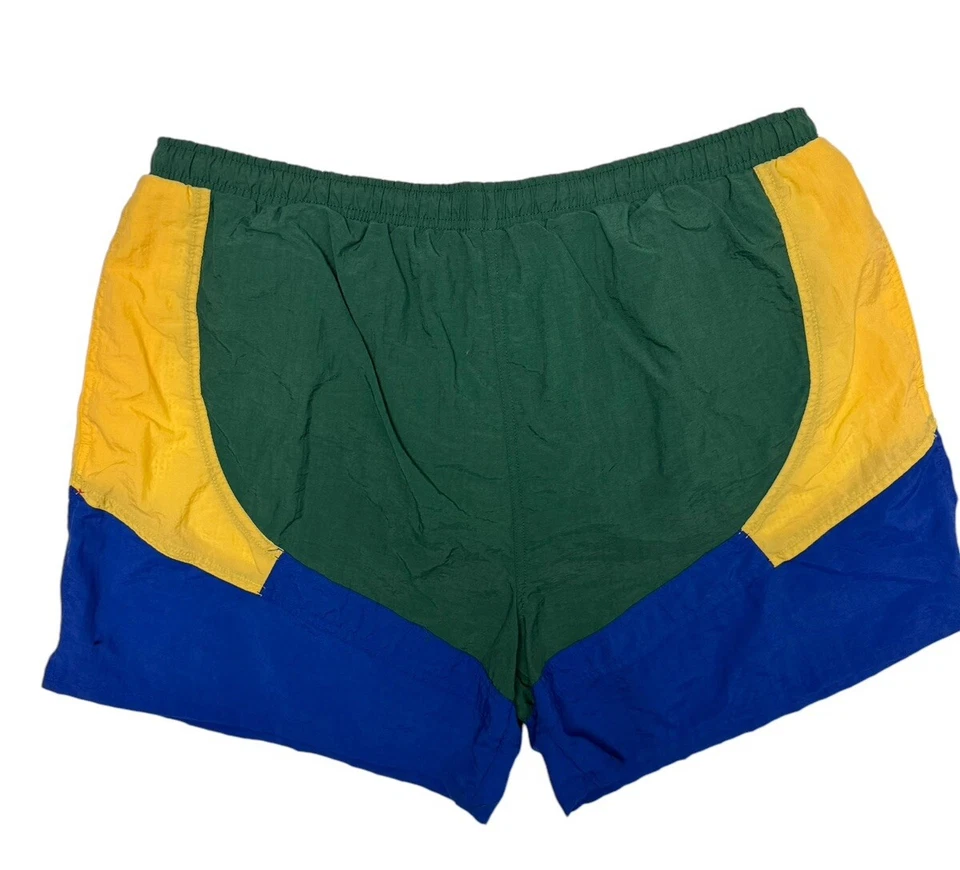 Basic Editions Men's Multicolor-Block Elastic Waist Mesh Lined Shorts Size XL - Image 1 of 4