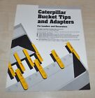 Cat Caterpillar Bucket Tips & Adapters Excavator Brochure Prospekt