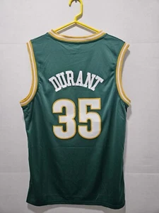 KEVIN DURANT #35 SEATTLE SUPERSONICS CUSTOM GREEN YELLOW JERSEY MENS SIZE MEDIUM - Picture 1 of 10
