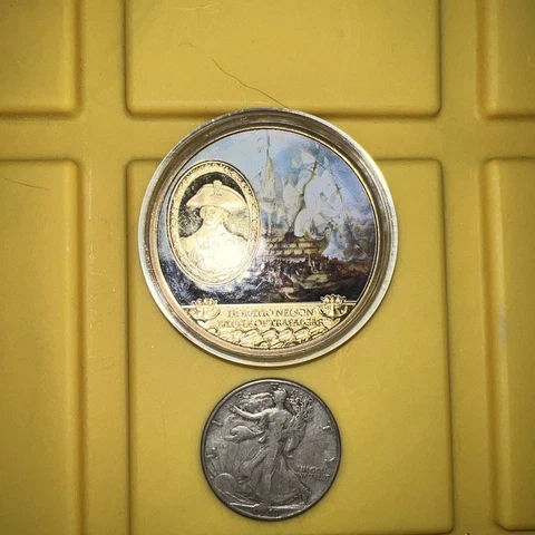 HORATIO NELSON - BATTLE OF TRAFALGAR COMMEMORATIVE COIN Cover