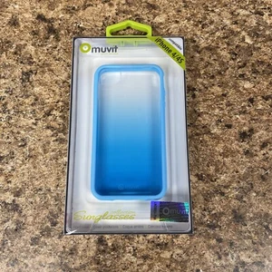 Muvit Sunglasses Collection Hard Case iPhone 4/4S, Blue, Screen Protector - Picture 1 of 6