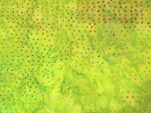 Batik Cotton Quilting Craft Fabric Metre / Fat, Long Quarter Lime Green Sprinkle - Picture 1 of 3