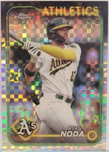 Ryan Noda 2024 Topps Chrome #284 X-Fractor Refractor Oakland Athletics - Picture 1 of 2