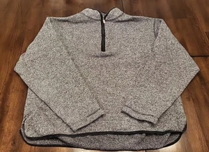 Banana Republic Cabinwear Men's Large Half Zip Pullover Gray Sweater Camping - Picture 1 of 10