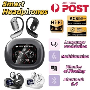 Translation Earbuds Wireless Bluetooth 5.4 Smart Earphones 140+ Languages AI OWS - Picture 1 of 14