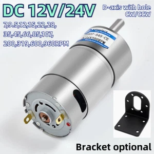 JGB37-545 DC12V/24V Adjustable Speed Reversible Gearbox Reduction Gear Motor New - Picture 1 of 11