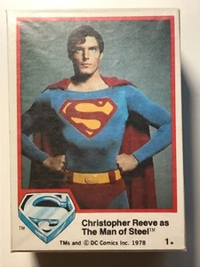 1978 Topps SUPERMAN The Movie Series 1 Complete CARD Set #1-77 Christopher REEVE - Picture 1 of 3