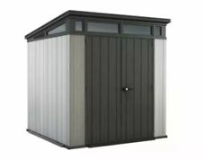Keter Artisan 7x7 Foot Outdoor Shed With Floor - Modern Design