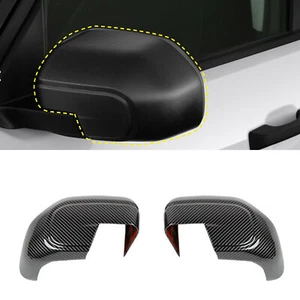 Rear view Side Mirror Cover Trim For Bronco Sport 21+for Maverick Carbon Fiber - Picture 1 of 9
