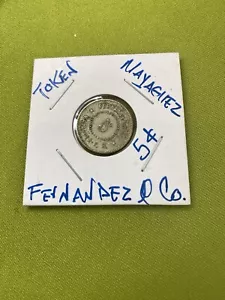L@@K PUERTO RICO TOKEN 5c FERNÁNDEZ CO MAYAGUEZ - Picture 1 of 2