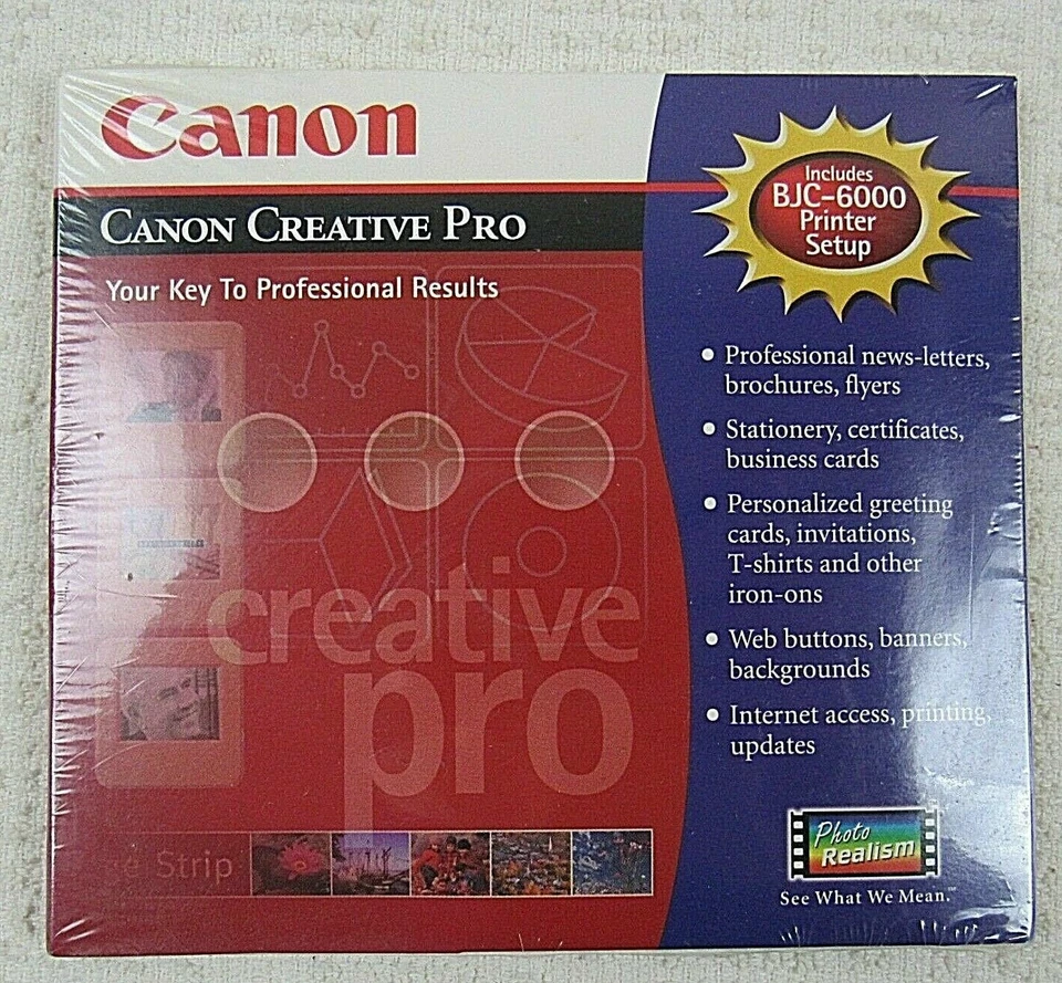 Canon Creative Pro Version 1.0 for Windows 3.x, 95, 98, NT4.0, BJC-6000 Setup - Image 1 of 1