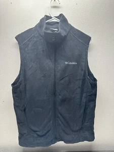 Columbia Fleece Vest Women's Size medium Black Polyester Full Zip, Zip Pockets - Picture 1 of 5