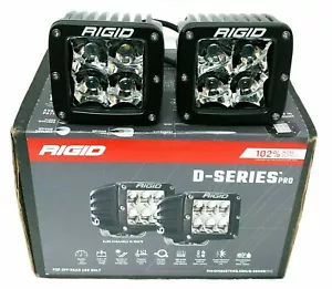 RIGID D-DERIES PRO 202113 Flood LED Pods WaterDust IP68 9-36v DC 1Pair Black - Picture 1 of 6