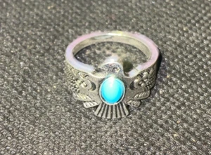 Size 6 Womens Ring - Eagle Bird Unique Silver Tone - Picture 1 of 7