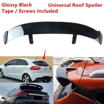 Fit For Kia Rio 2012-17 Tailgate Roof Spoiler Modified Top Wing Universal Black Foto 1 de 4