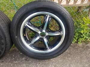 225 55 R16 Bridgestone Tires W/ Rare Autec Wheels