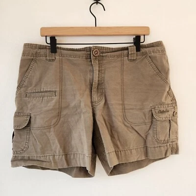 Cabela's Women's Hiking Shorts Olive Green Cotton Outdoors Women's 14 - Image 1 of 4