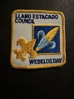 Llano Estacado Council,  Webelos Day, 1970?S Boy Scouts Bsa Patch Ln