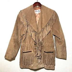 Scully Womens Suede Fringe Jacket Size 14 - Picture 1 of 7