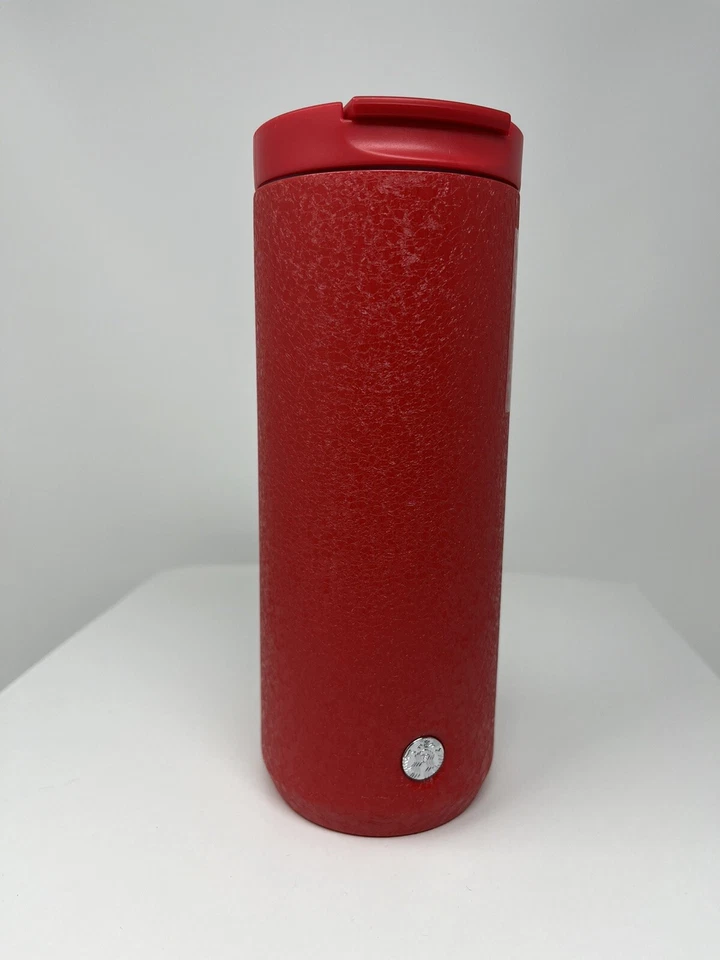 Starbucks Flame Red Grip Stainless Steel Vacuum Insulated Tumbler 12oz Holiday