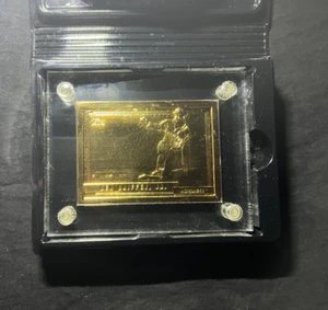 1992 TOPPS KEN GRIFFEY JR RC 24K GOLD HIGHLAND MINT CARD W/ BOX & COA 363/500 - Picture 1 of 7