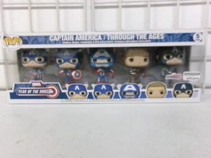 FUNKO POP! - MARVEL - CAPTAIN AMERICA - 5 PACK - READ DESCRIPTION #55 - Picture 1 of 9