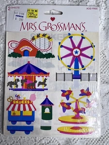 Mrs. Grossman’s Carnival Stickerbogen x 2 | Neu im Paket | Vintage 2003 - Bild 1 von 2