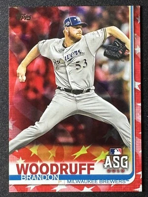 Brandon Woodruff 2019 Topps All Star Independence Day Parallel /76 Rare SP US141 - Image 1 of 2