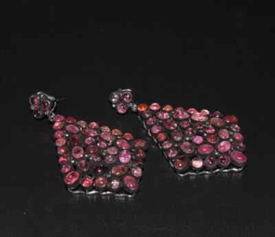 Pendiente de turmalina etíope natural plata 925 turmalina turmalina joyería Foto 1 de 2