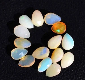 20,10 Ct Natürlicher Ethopischer Opal 6*10 mm Tropfen Perlen Briolette-Naturstein - Bild 1 von 2