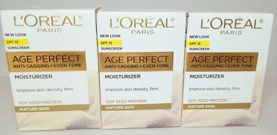 SEE PICS FOR EXP DATE 3x L'Oreal Age Perfect Anti-Sagging+Even Tone Moisturizer  - Image 1 of 4