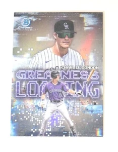 2025 Bowman Chrome Greatness Loading Ref #GL-7 Charlie Condon RC (ROCKIES) ! - Picture 1 of 3