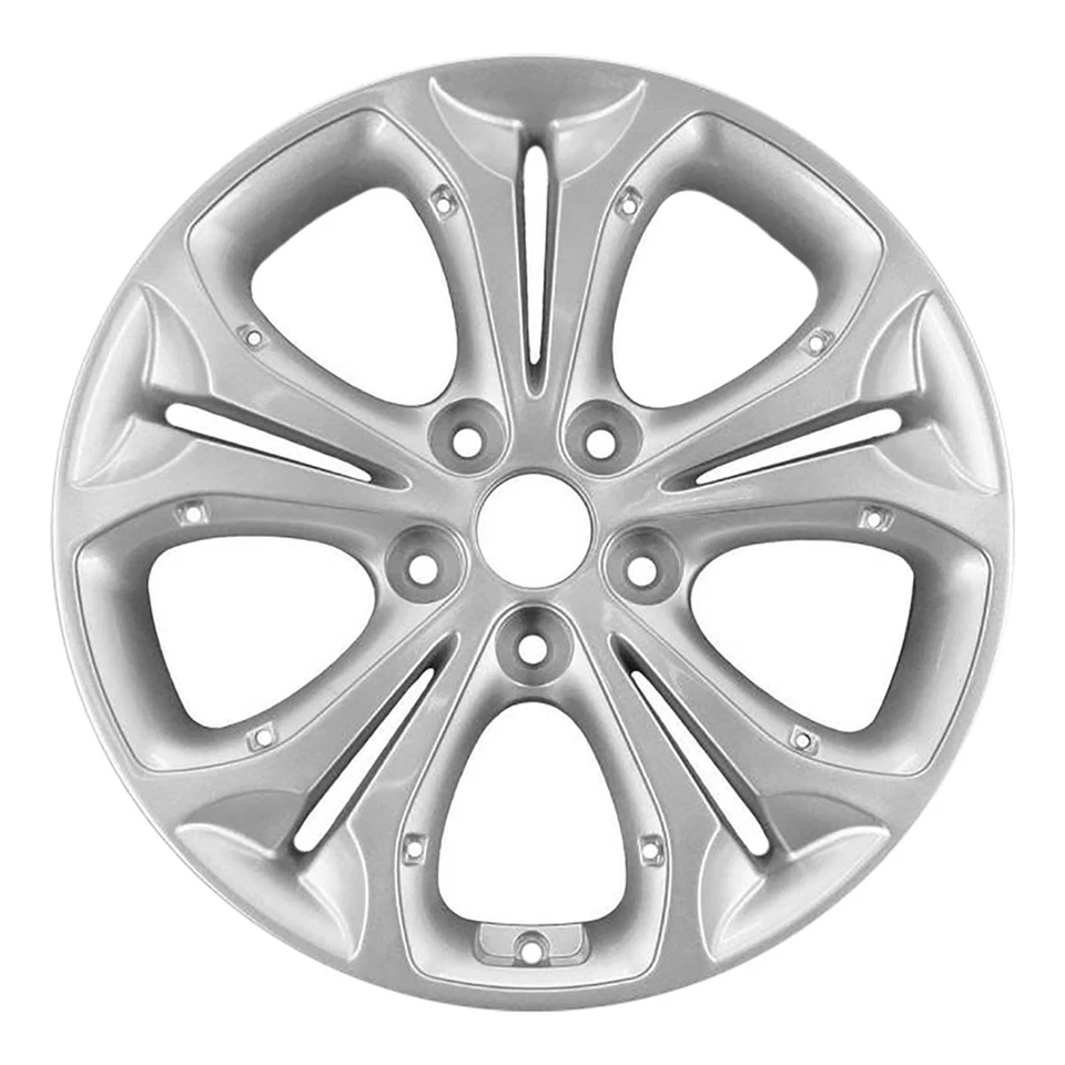 17x7 Painted Bright Silver Metallic Wheel fits 2013-2014 Hyundai Elantra Coupe - Image 1 of 1