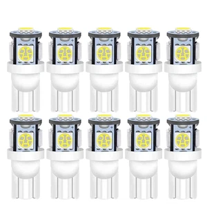Bombilla coche W5W T10 LED 12V, SMD 5050 6500K posición interior, 10 uds - Imagen 1 de 5