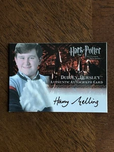 Harry Potter-Harry Melling-Dudley Dursley-POA-Movie-LE-Signature-Autograph Card - Picture 1 of 2