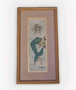 Anne Marie Solomon Lg.Mermaid Print Limited Edition 33/500 Matted Framed Signed - Picture 1 of 9