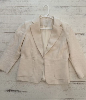 Chaqueta para mujer Maje blanco roto/crema talla 40 (US 4) bolsillos cierres delanteros Foto 1 de 4