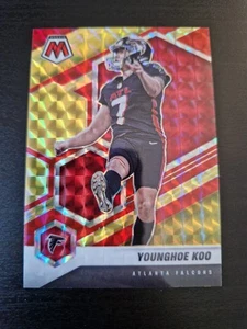 Younghoe Koo 2021 Panini Mosaic Football Card /80 Choice Red & Yellow NFL - Picture 1 of 3