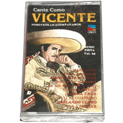 Karaoke Cante como Vicente - Music Pista Vol. 68 (Cassette Tape 1994) NEW SEALED - Image 1 of 4