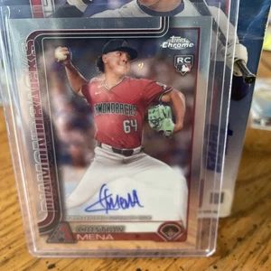Topps Chrome Cristian Mena On Card Auto Arizona Diamondbacks - Picture 1 of 2