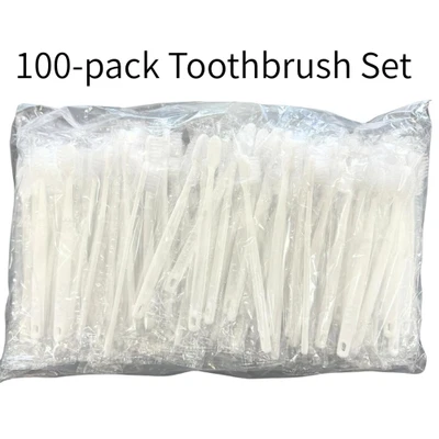 (Paquete de 100) Juego de cepillo de dientes desechable HECHO EN JAPÓN SIN... - Imagen 1 de 3