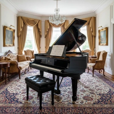 Steinway & Sons Grand Piano – Model O, Beautiful - Image 1 of 4