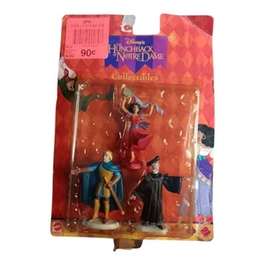Disney The Hunchback of Notre Dame Toys Miniature 3" Figures Set Mattel 1990's - Picture 1 of 2