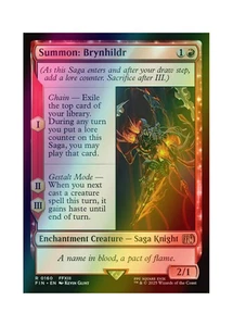 Magic the Gathering MTG FIN Summon: Brynhildr 160 Foil Near Mint - Bild 1 von 2