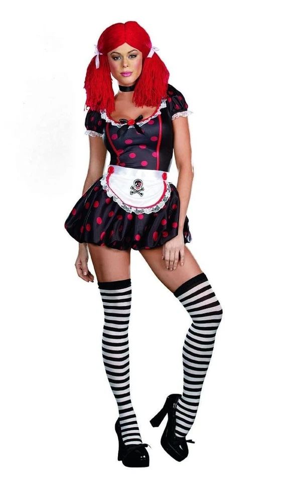 Sexy Rockin' Ragdoll Raggedy Ann Costume Adult - Image 1 of 1