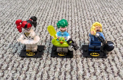 Lote de 2 minifiguras The Lego Batman Movie Series (71020) - Harley, Joker, Canary Foto 1 de 3