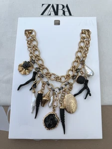 Zara 2025 Pack Of 2 Necklaces With Medals And Charms Ref 4548/048/303 - Picture 1 of 10