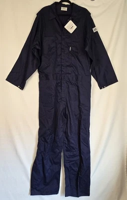 Lakeland Mens FR Cotton Coveralls 2X-30 Navy Blue CAT 2 NC070FR113 NWT Overalls - Image 1 of 4
